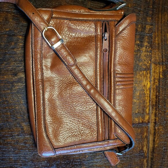 Vintage 70s brown Cross Body Purse - Picture 2 of 6